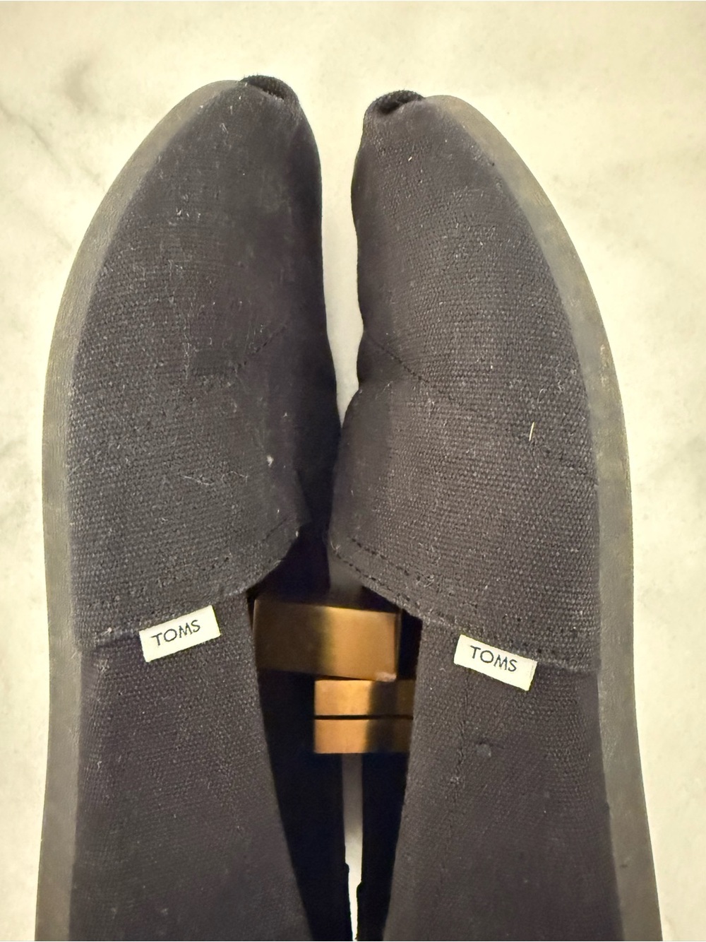 TOMS Women's Alpargata Canvas Slip-On Flats BLACK SIZE 7.5 - Picture 3 of 6